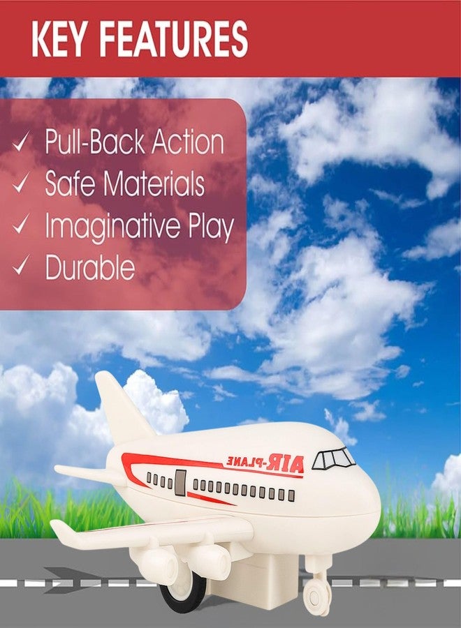 Mallexo Diecast Pullback Airplan Toys for Kids 1Pcs Airoplain Model Toys for Girls and Boys Unbreakable Fighter Jet Plane Aircraft Vehicle for Childrens Birthday Return Gifts Age 3 Years - Image 3